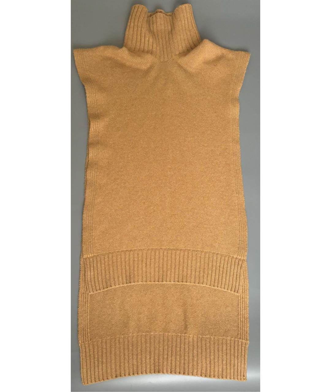 JIL SANDER Бежевый кашемировый воротник, фото 6