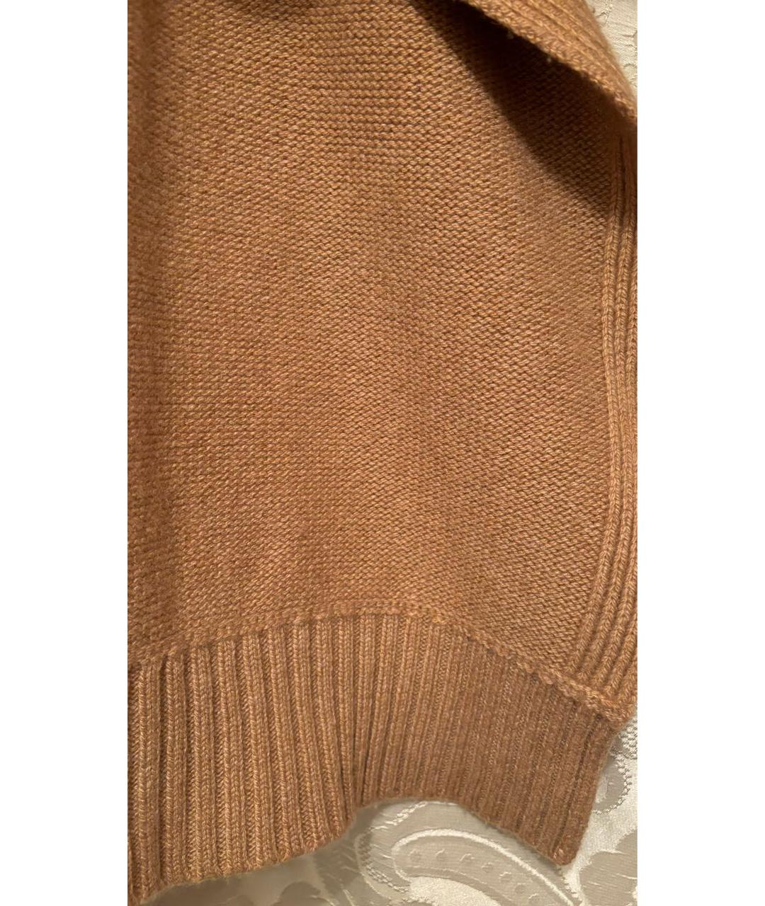 JIL SANDER Бежевый кашемировый воротник, фото 7
