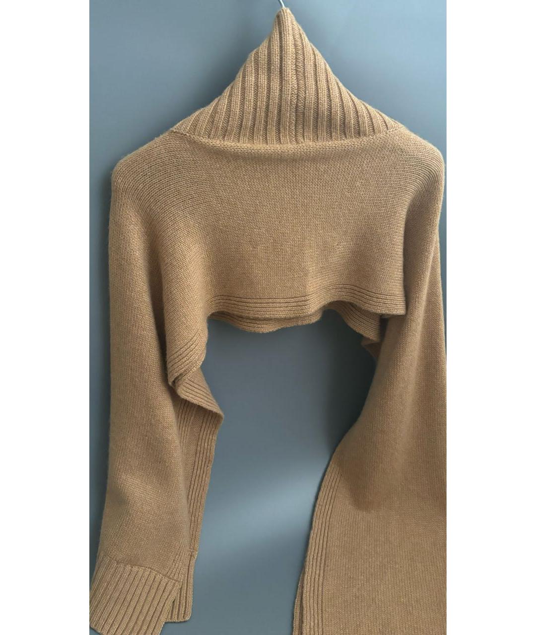 JIL SANDER Бежевый кашемировый воротник, фото 3