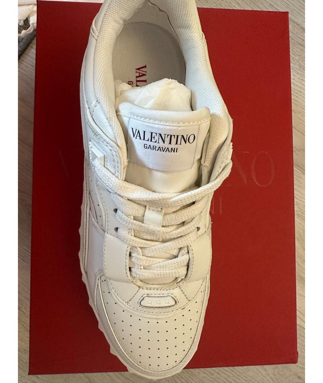 VALENTINO Белые кожаные кеды, фото 3