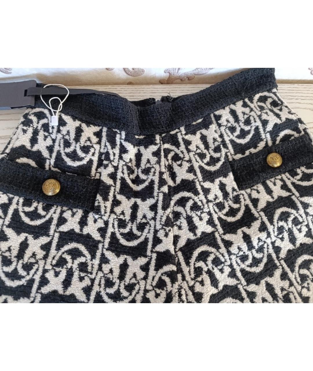 PINKO Черные хлопковые шорты, фото 4