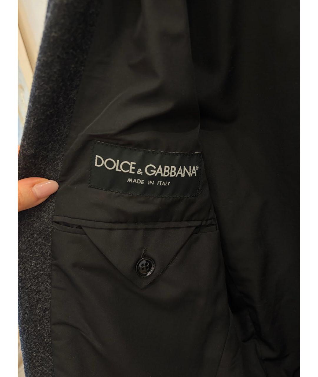 DOLCE&GABBANA Антрацитовый шерстяной пиджак, фото 5