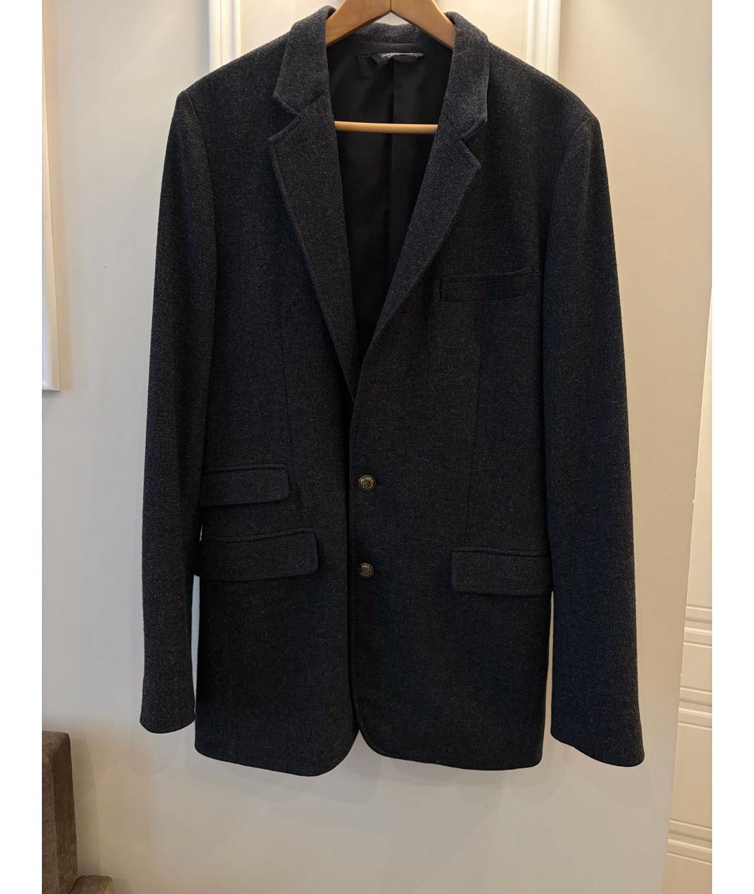 DOLCE&GABBANA Антрацитовый шерстяной пиджак, фото 7