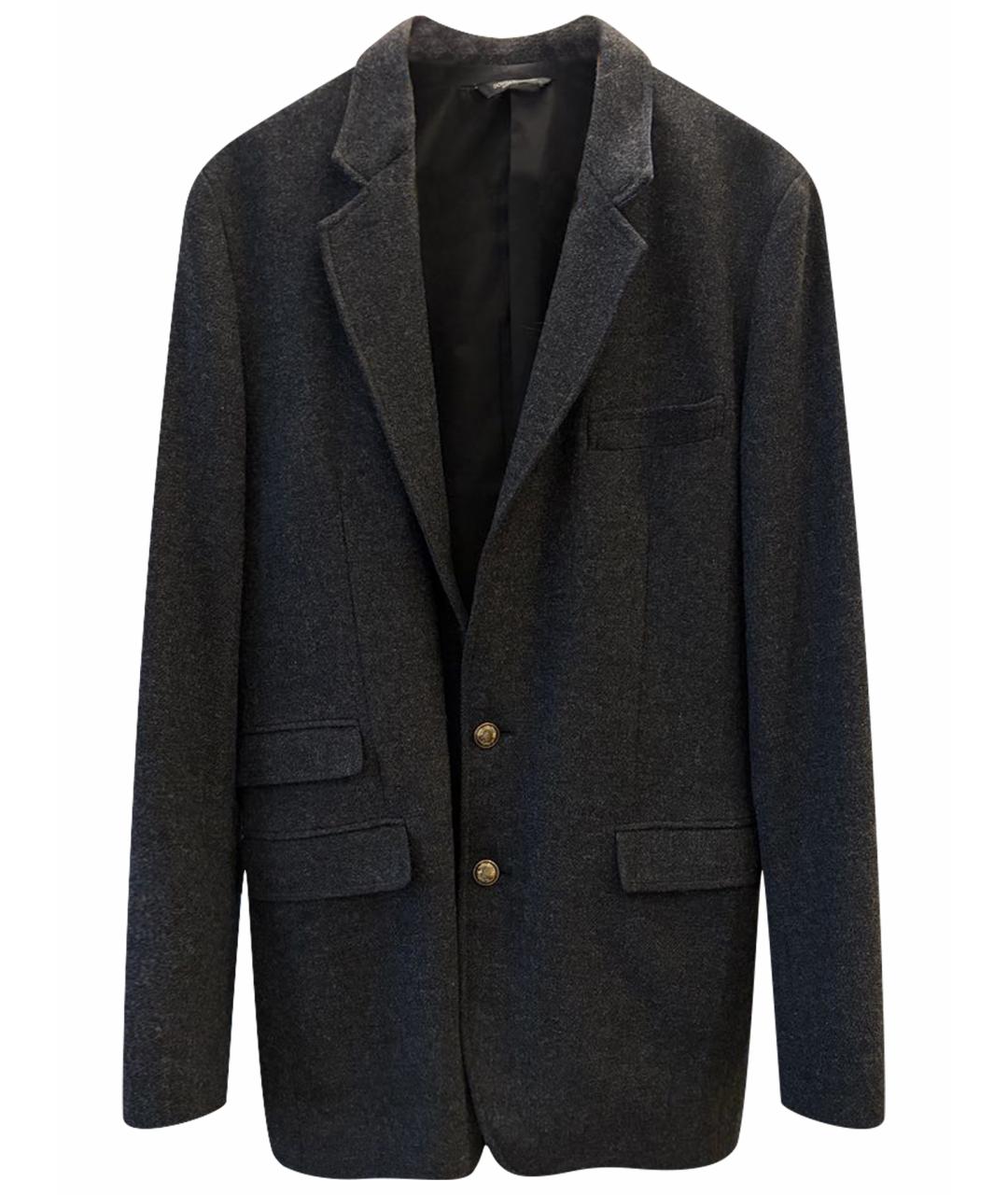 DOLCE&GABBANA Антрацитовый шерстяной пиджак, фото 1