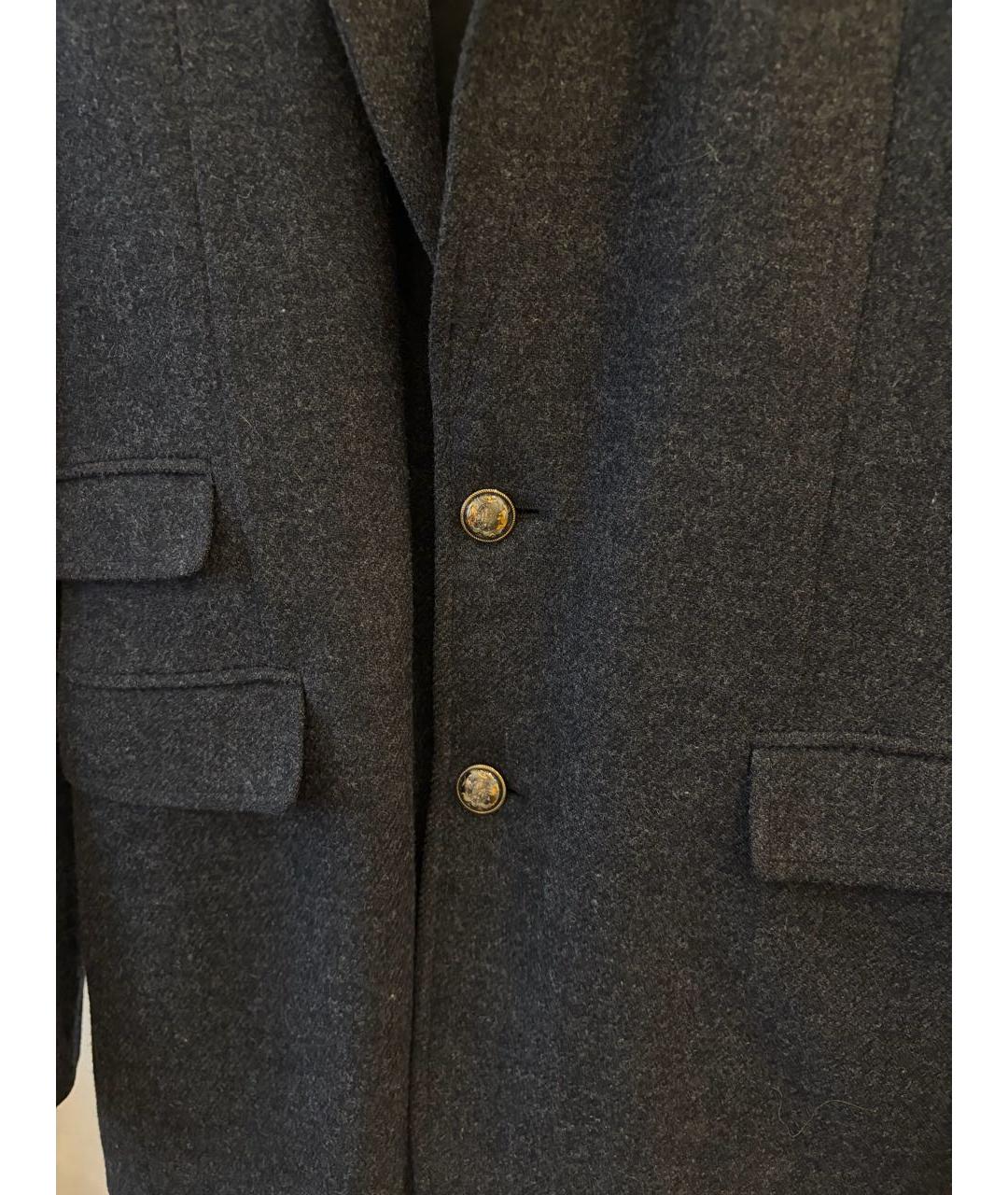 DOLCE&GABBANA Антрацитовый шерстяной пиджак, фото 4