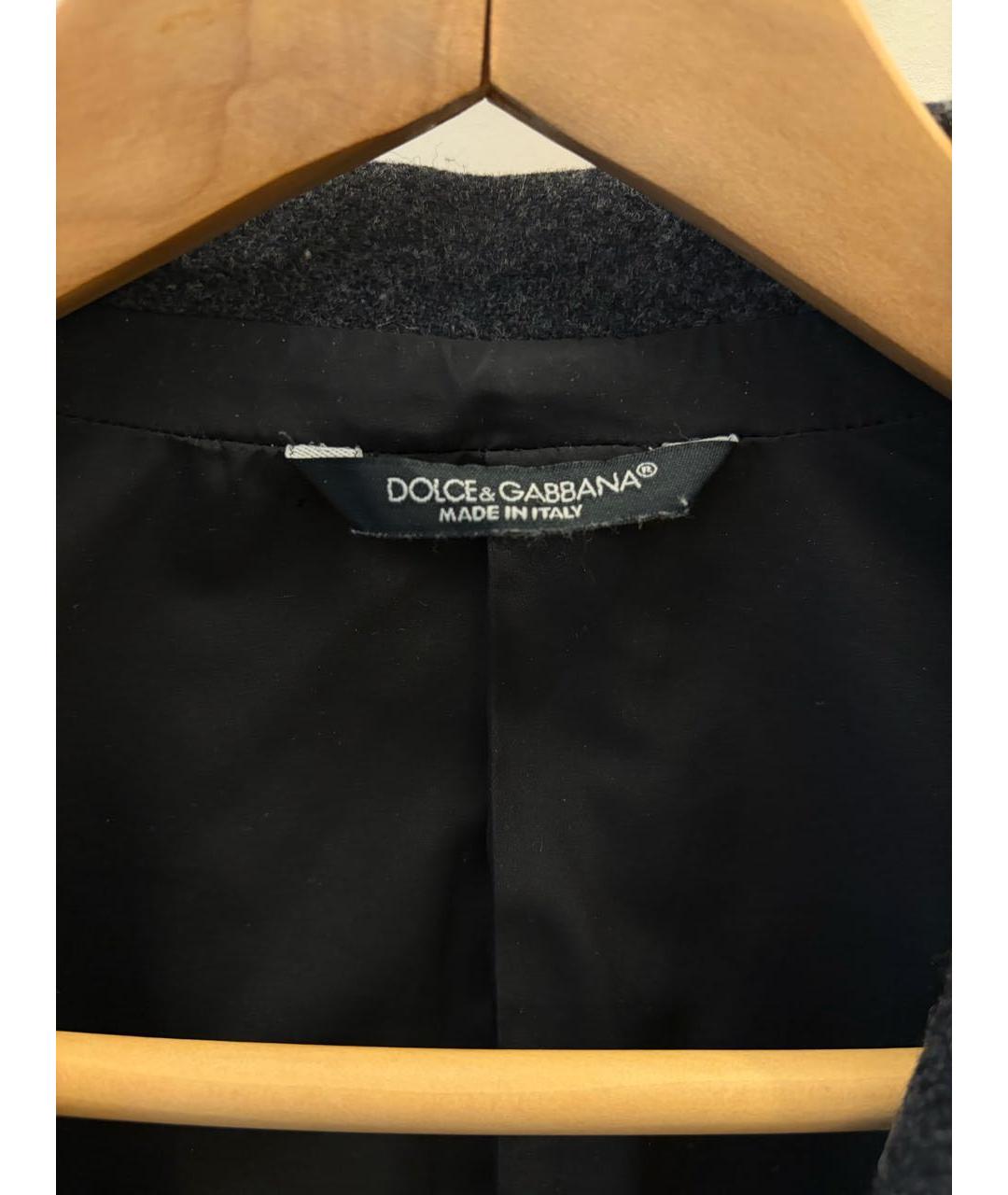 DOLCE&GABBANA Антрацитовый шерстяной пиджак, фото 3