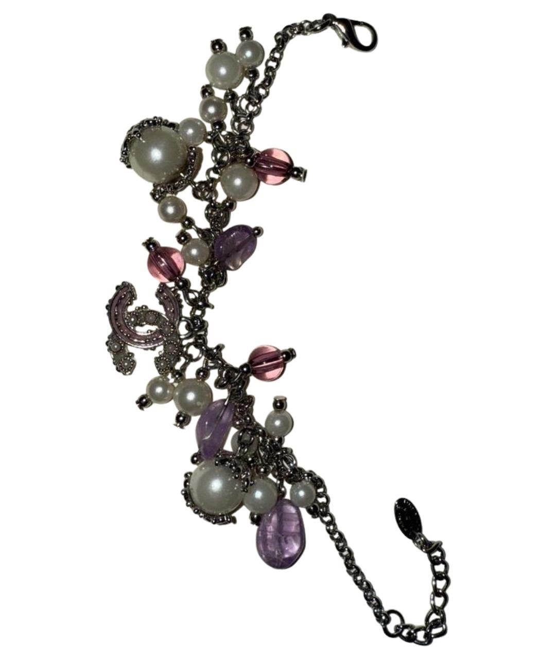 CHANEL Серебрянный с серебряным покрытием браслет, фото 1