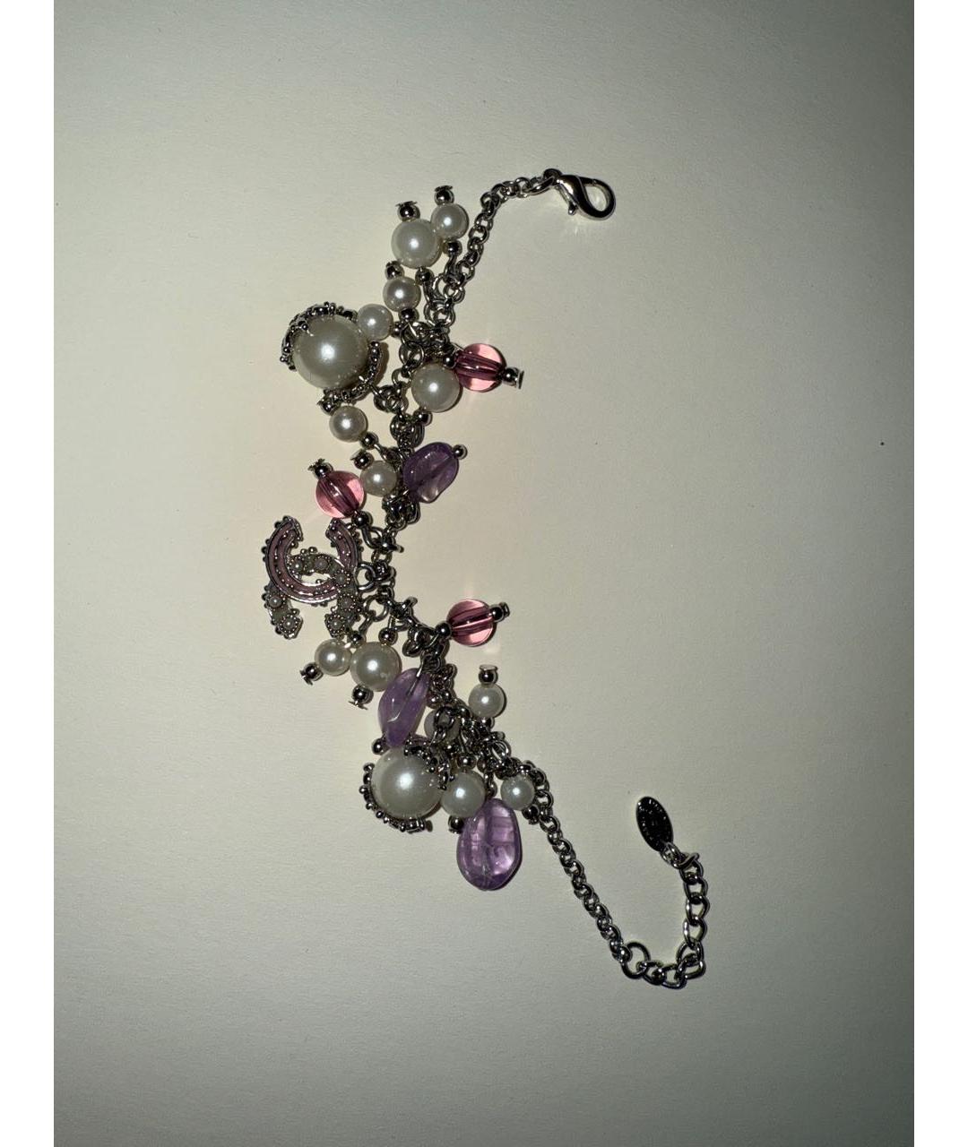 CHANEL Серебрянный с серебряным покрытием браслет, фото 5