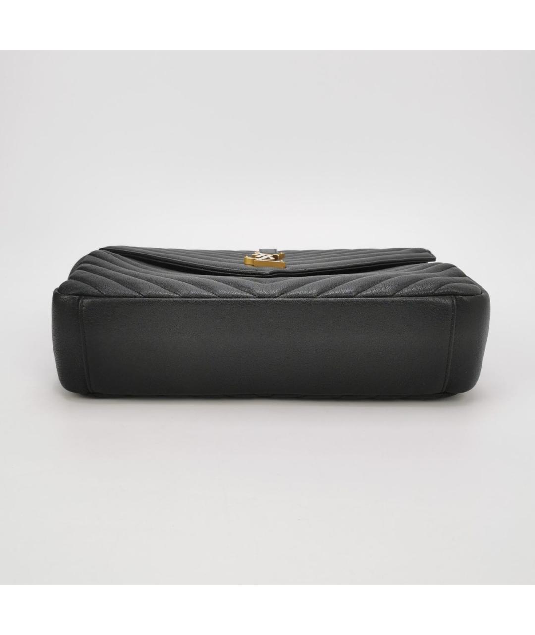 SAINT LAURENT Черная кожаная сумка через плечо, фото 5