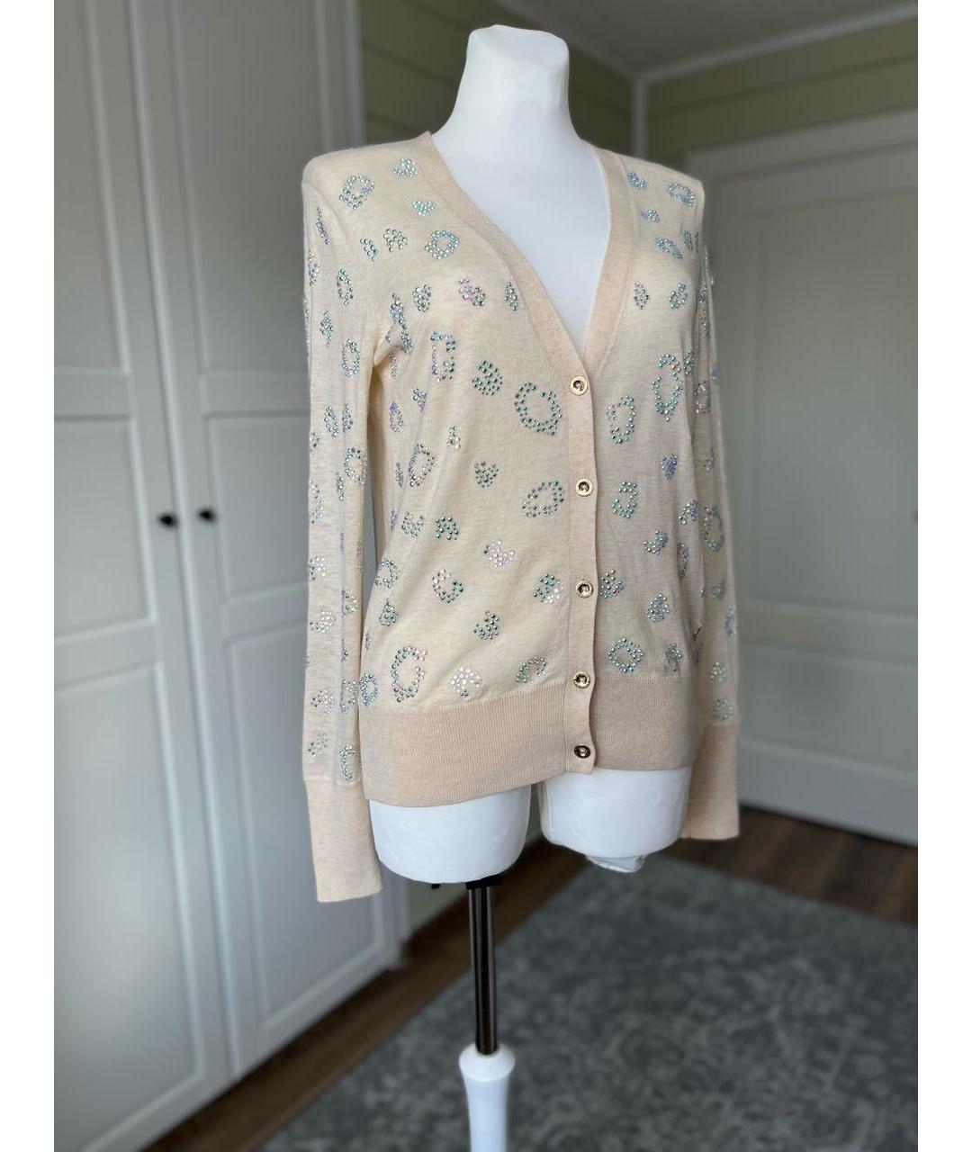 JUICY COUTURE Бежевый шерстяной кардиган, фото 2
