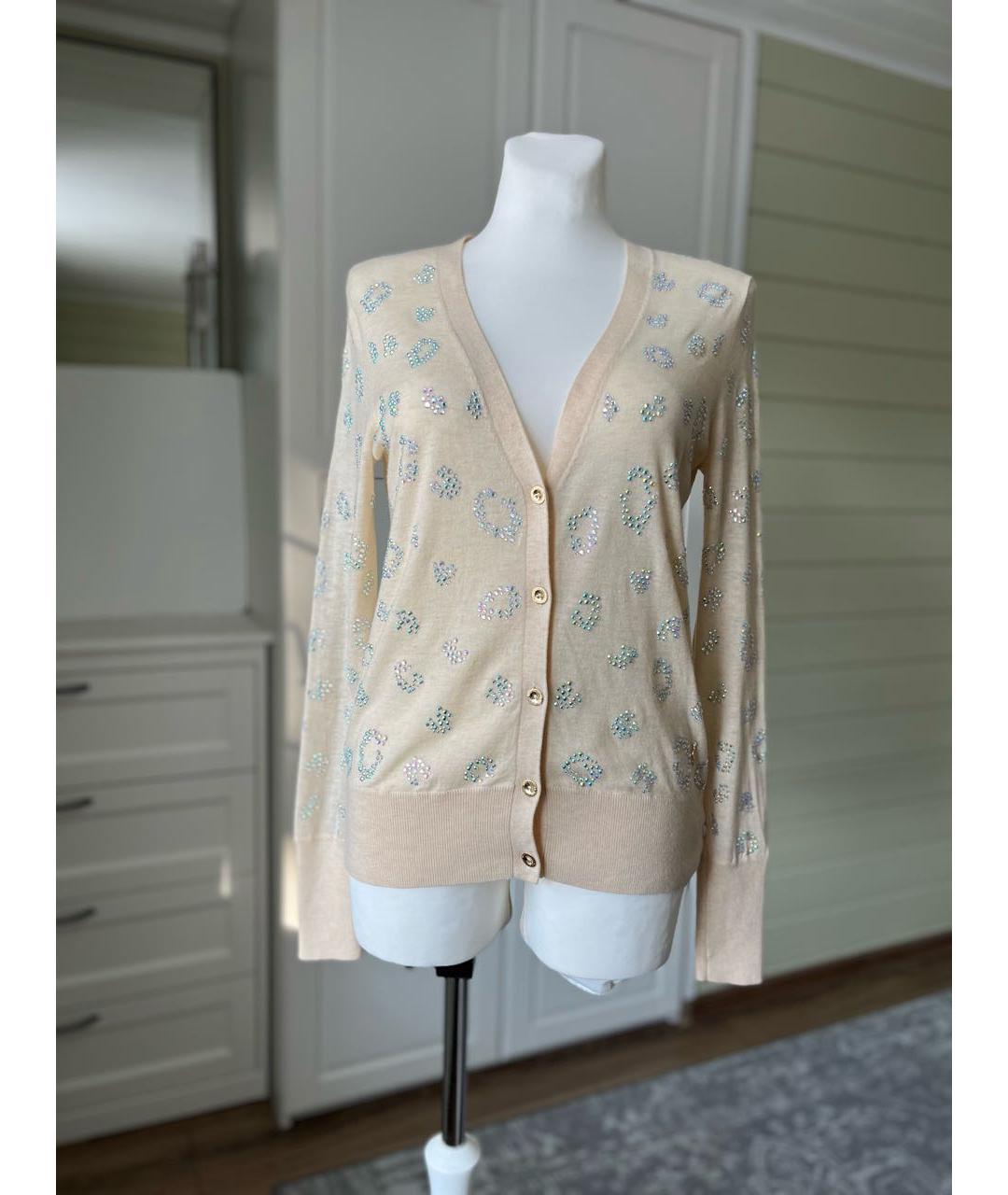 JUICY COUTURE Бежевый шерстяной кардиган, фото 9