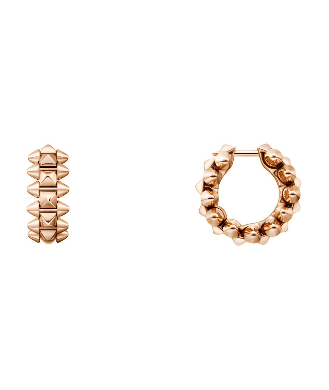 CARTIER Розовые серьги из розового золота, фото 2
