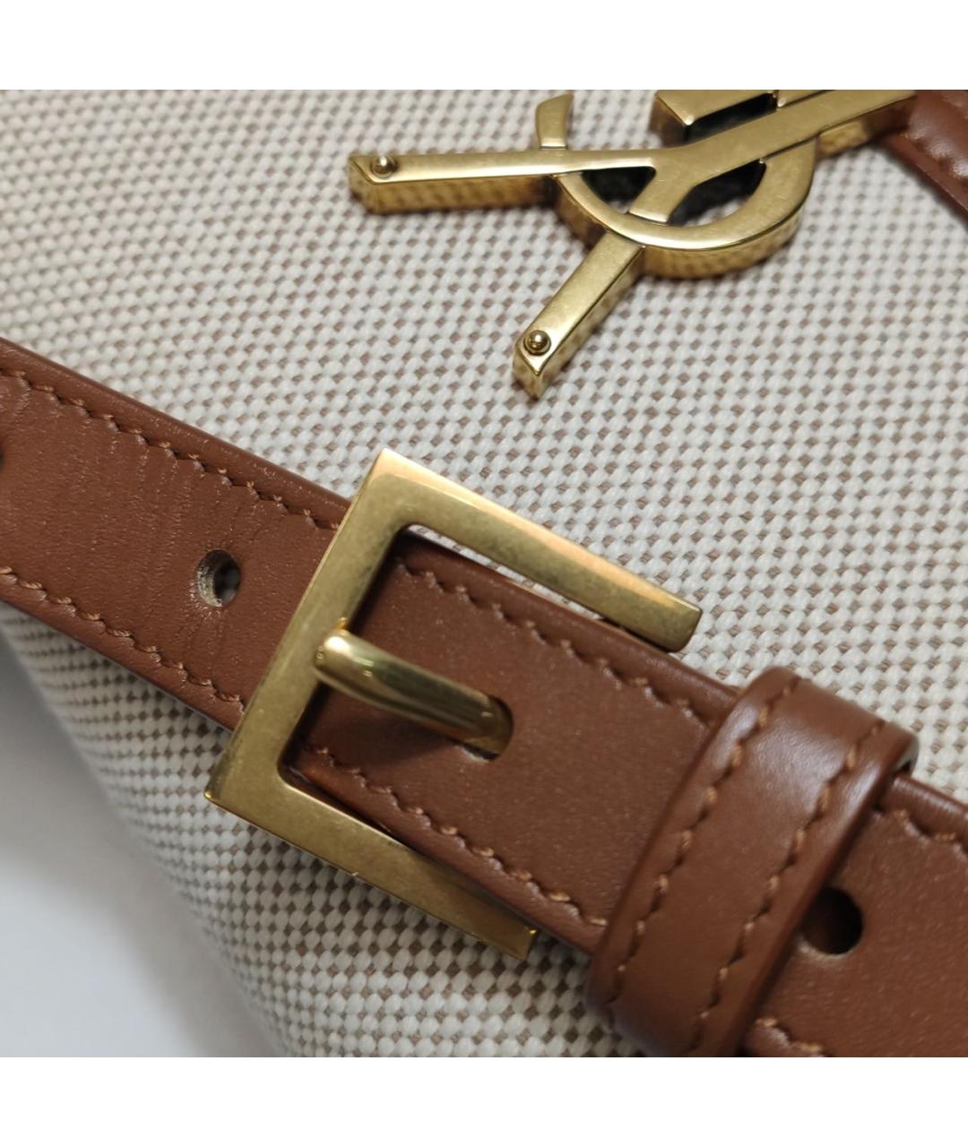 SAINT LAURENT Бежевая сумка через плечо, фото 8