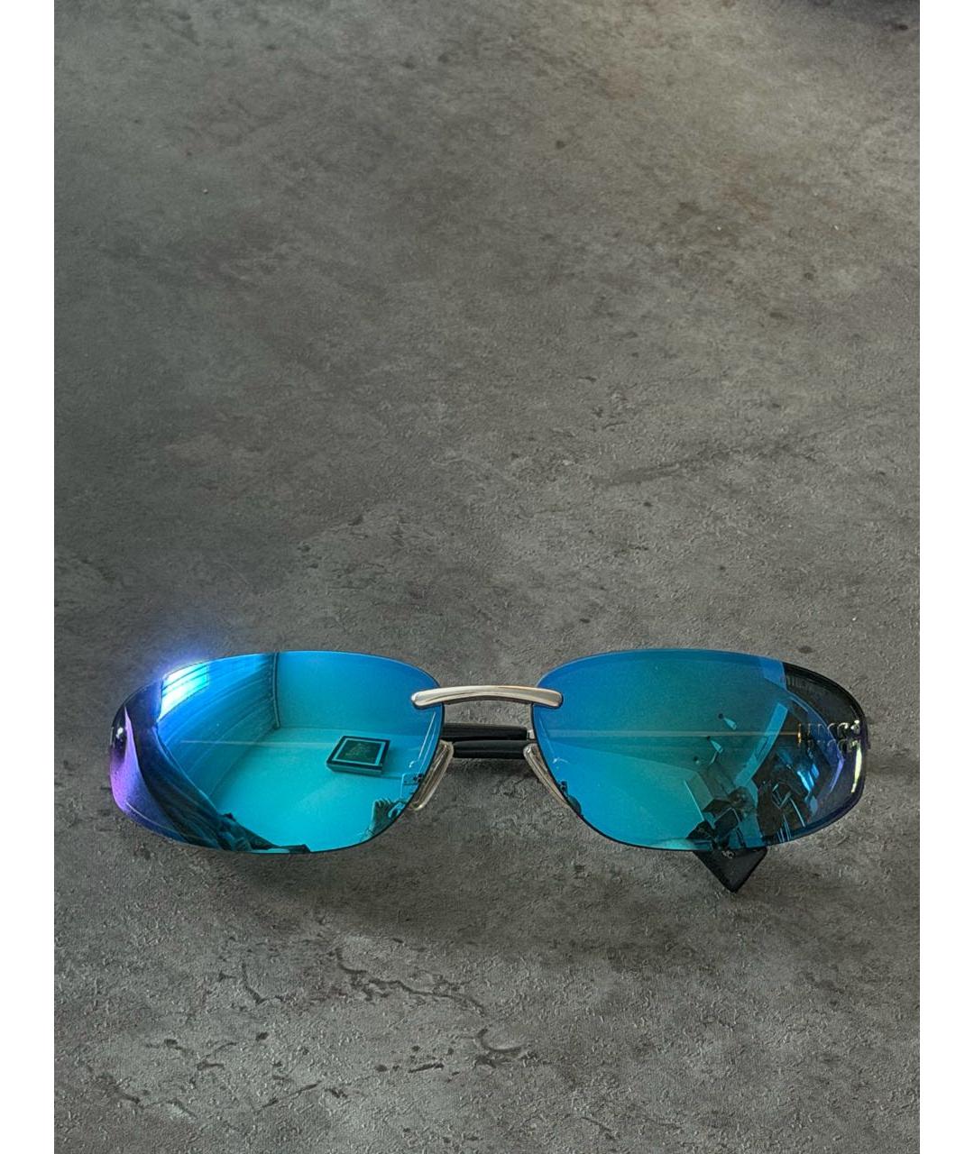 MIU MIU Серебряные металлические солнцезащитные очки, фото 5