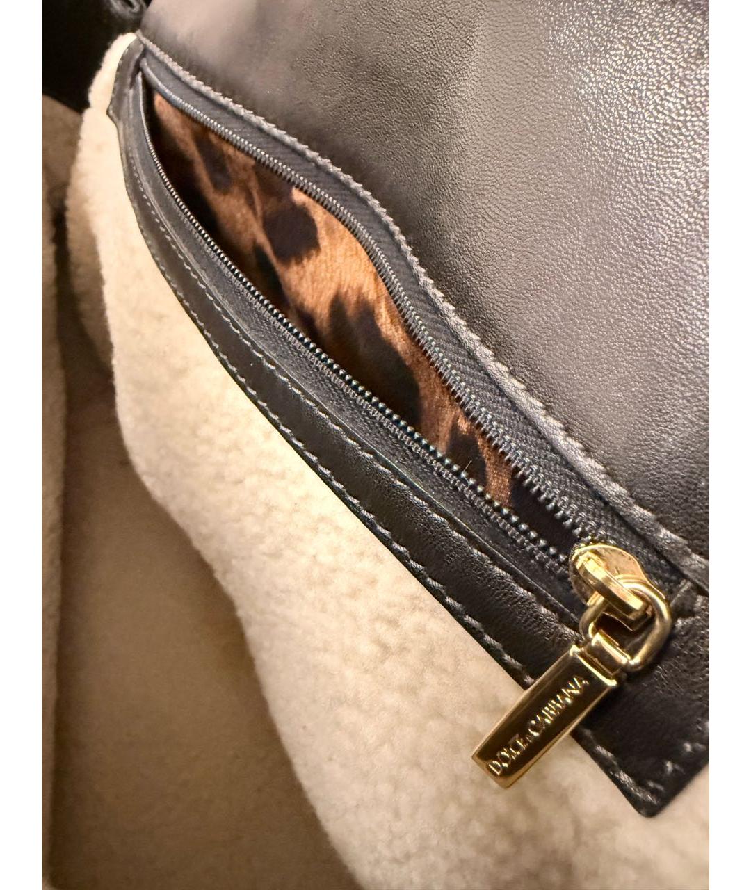 DOLCE&GABBANA Коричневая замшевая сумка с короткими ручками, фото 7
