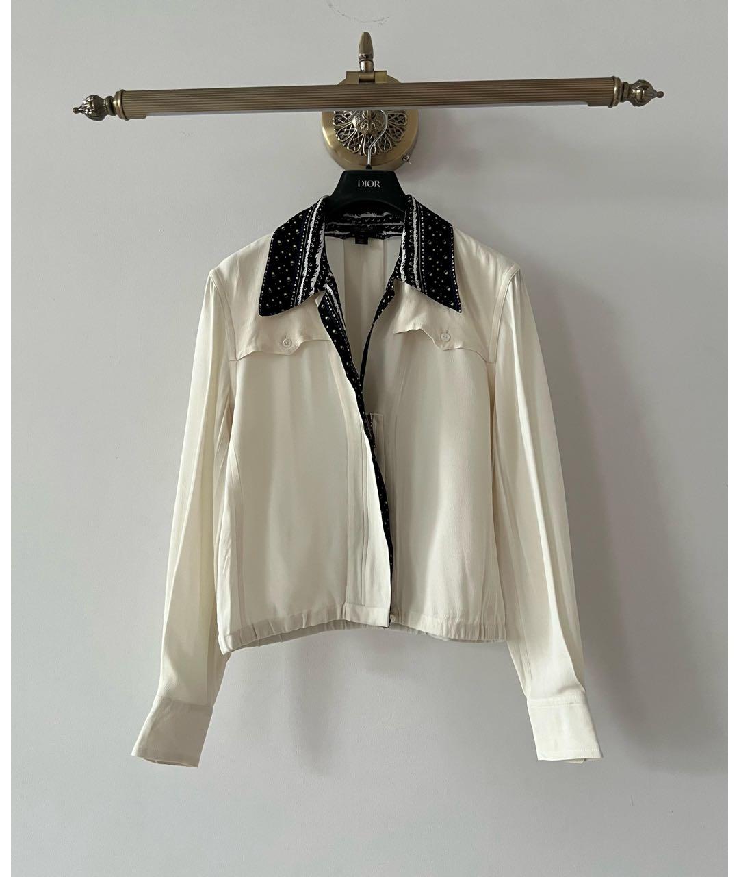 LOUIS VUITTON Белая блузы, фото 9