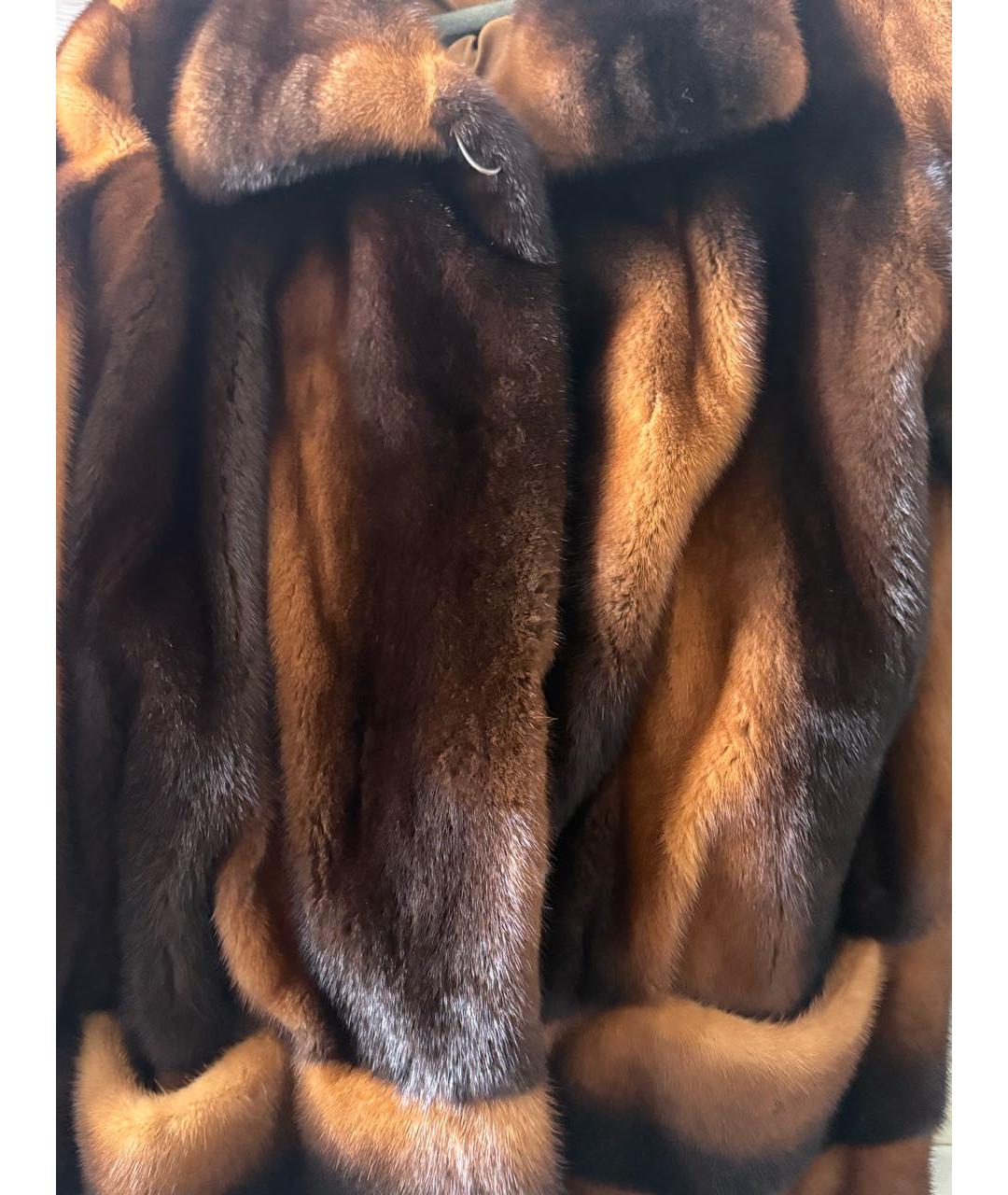 BRASCHI Коричневая меховая шуба, фото 5