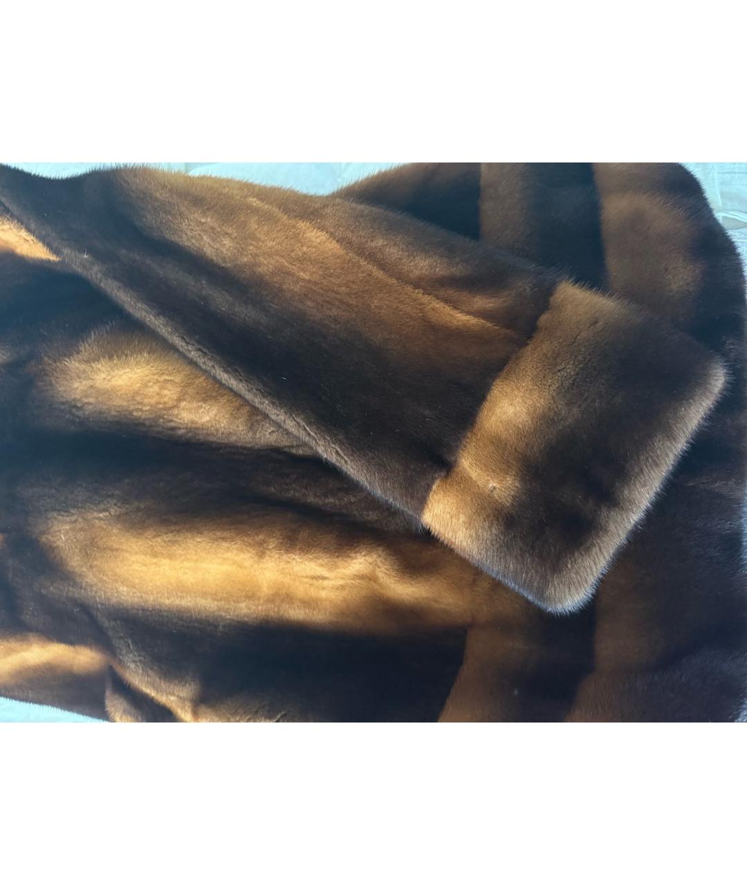 BRASCHI Коричневая меховая шуба, фото 8