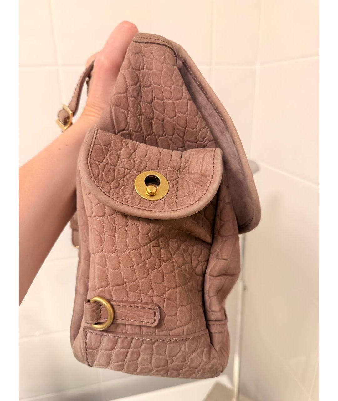 SAINT LAURENT Бежевая сумка с короткими ручками, фото 3