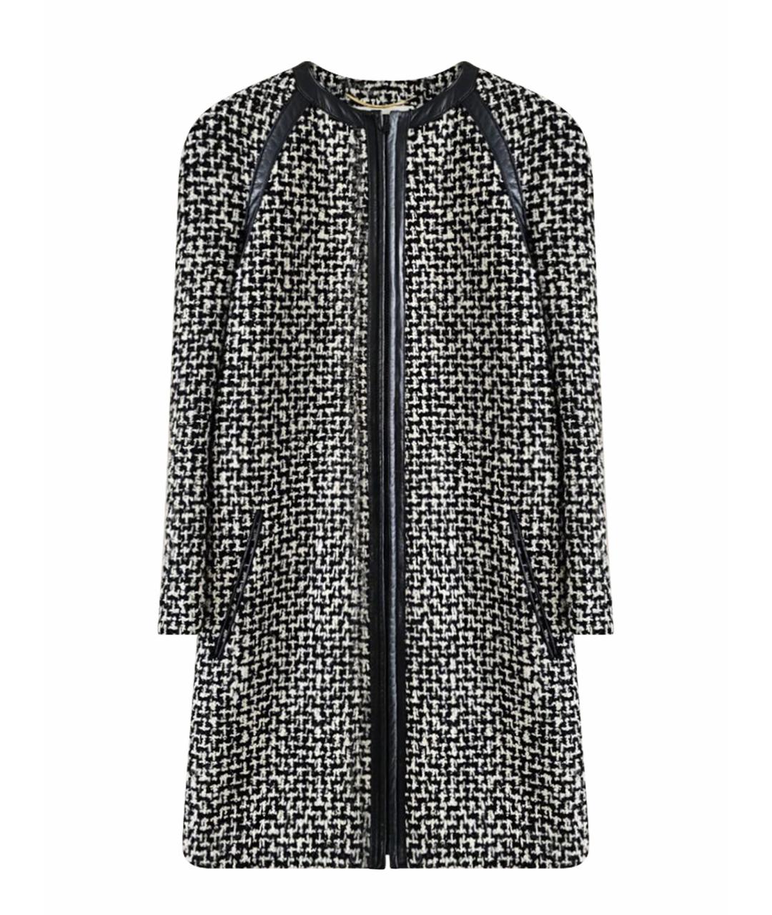 SAINT LAURENT Черное пальто, фото 1