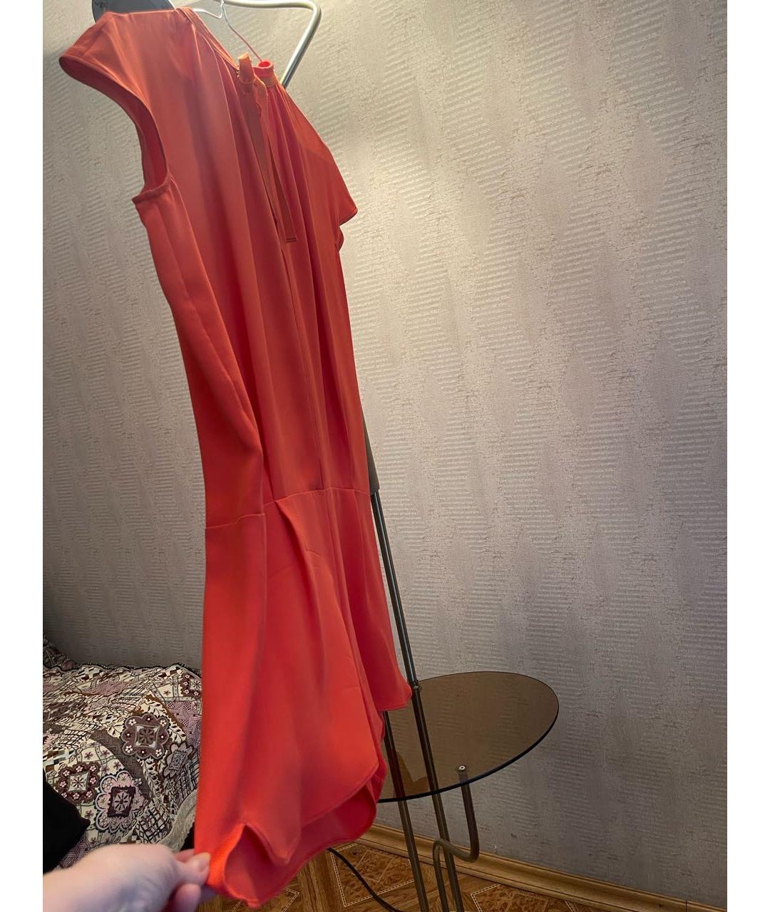 JOSEPH Коралловое шелковое вечернее платье, фото 3