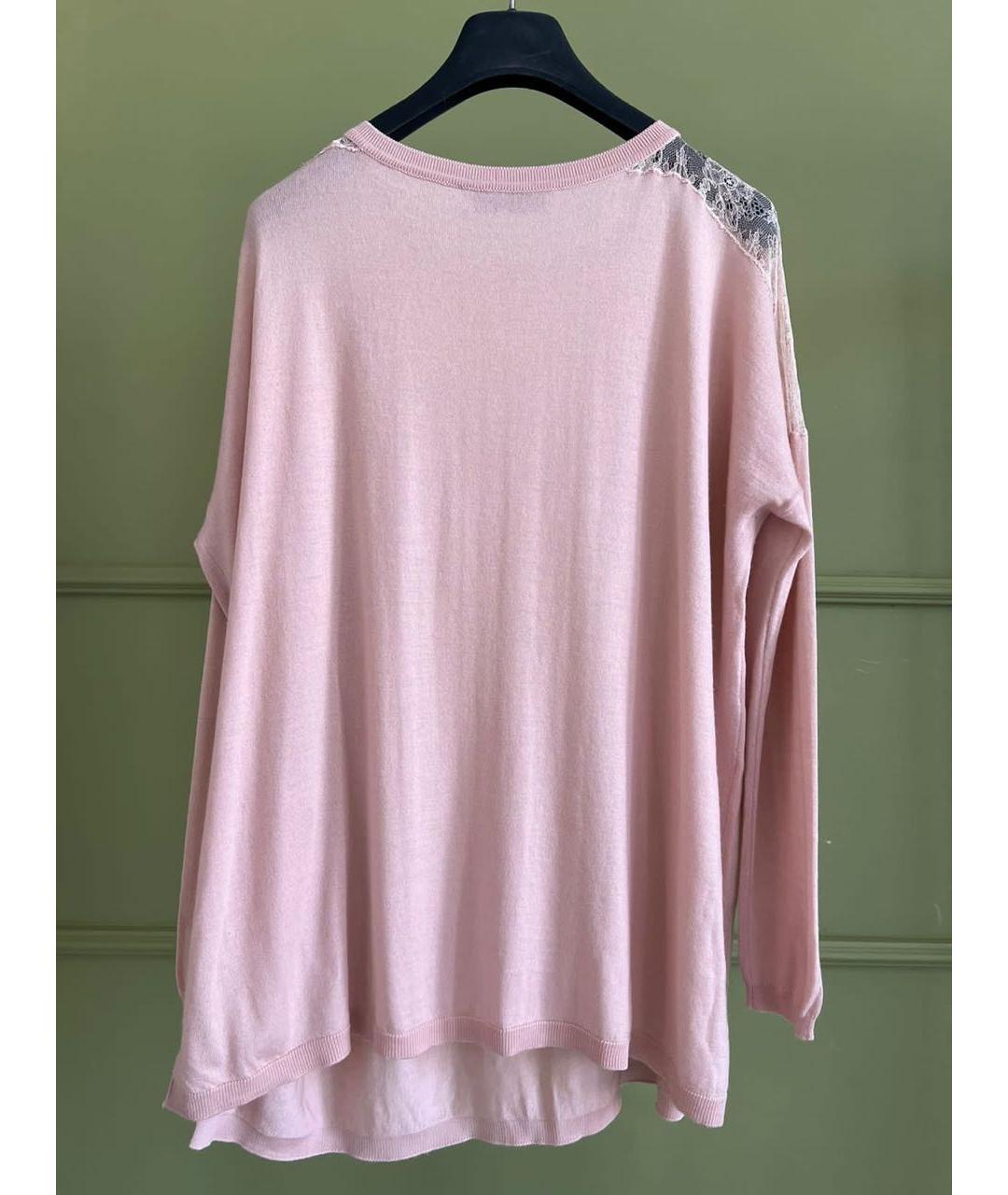 VALENTINO Розовый джемпер / свитер, фото 3