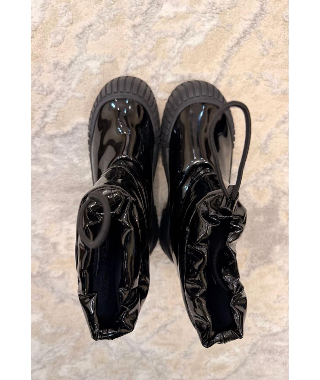 LOUIS VUITTON Черные ботинки из лакированной кожи, фото 3