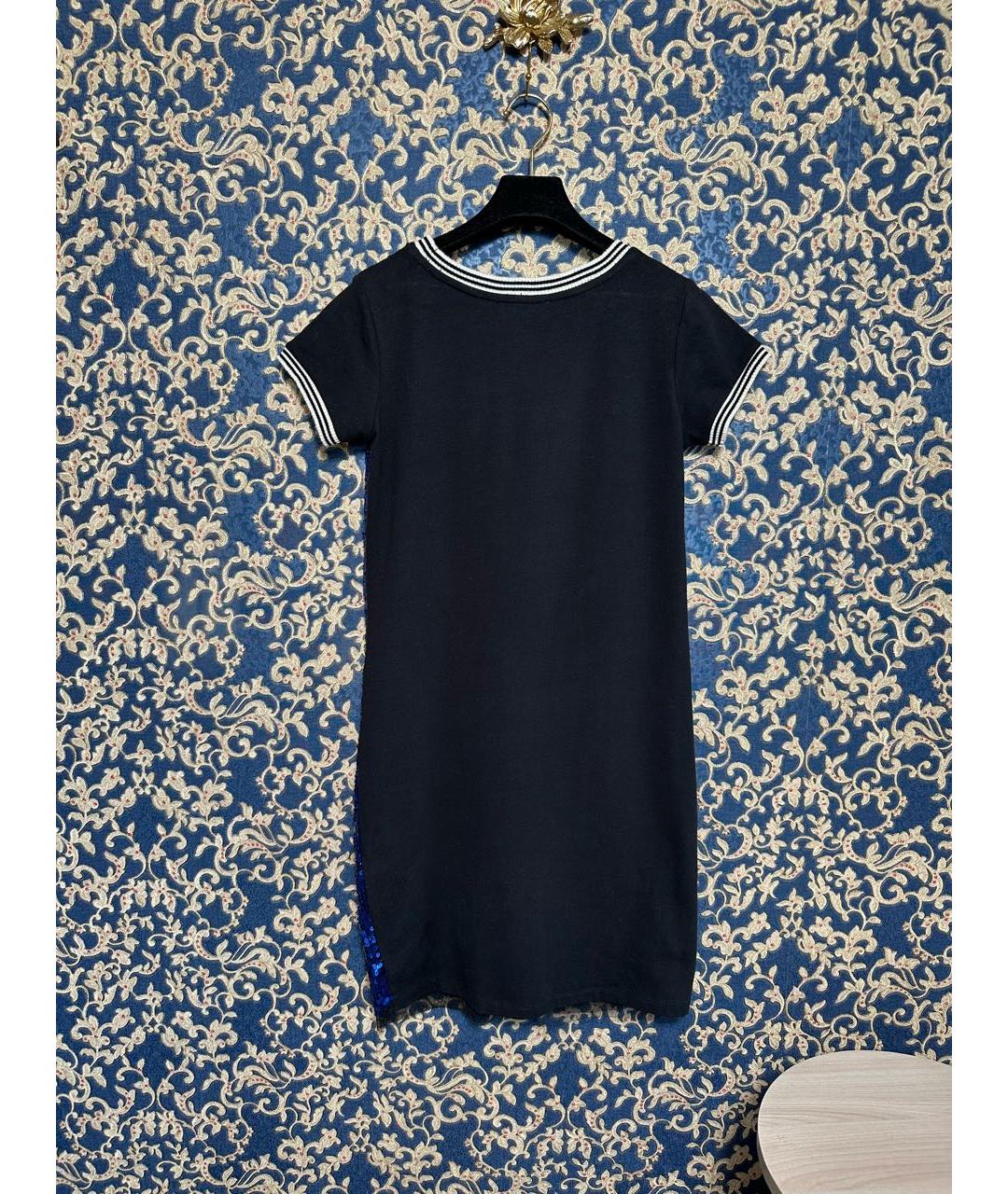 TWIN-SET Синее хлопковое повседневное платье, фото 7