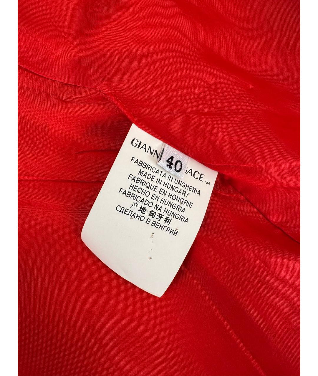 VERSACE COLLECTION Коралловое шерстяное пальто, фото 5