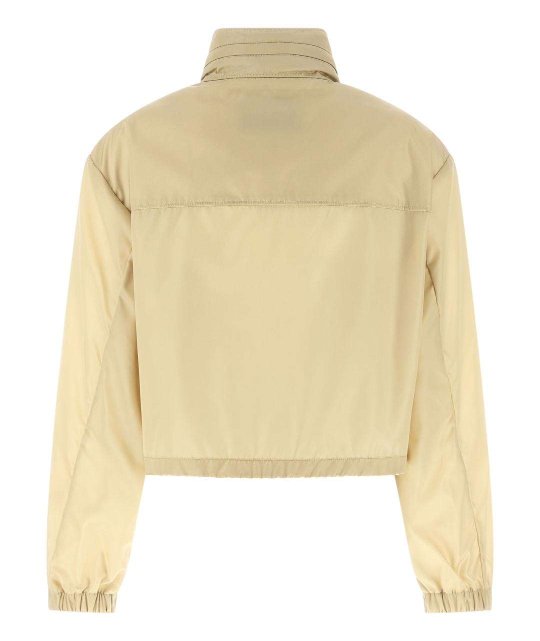 PRADA Бежевая полиамидовая куртка, фото 2