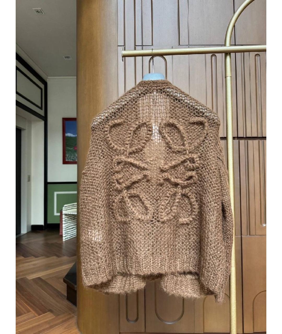 LOEWE Бежевый шерстяной кардиган, фото 2