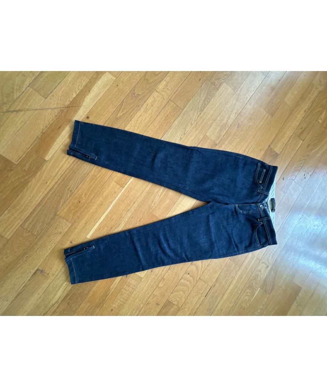 DOLCE&GABBANA Синие хлопко-эластановые джинсы слим, фото 8