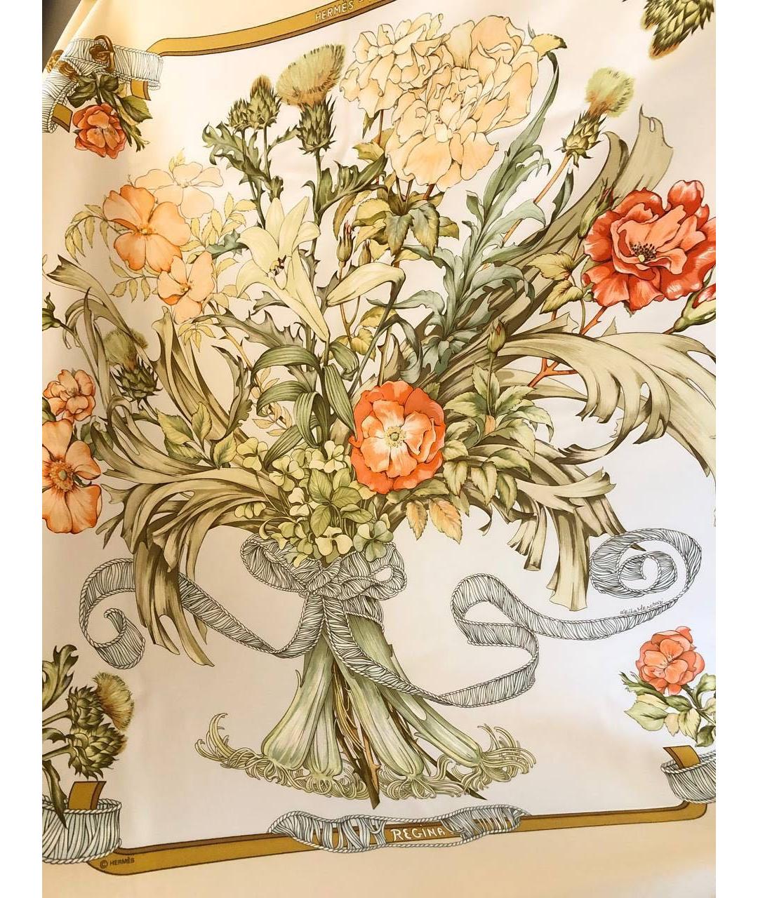 HERMES Мульти шелковый платок, фото 4