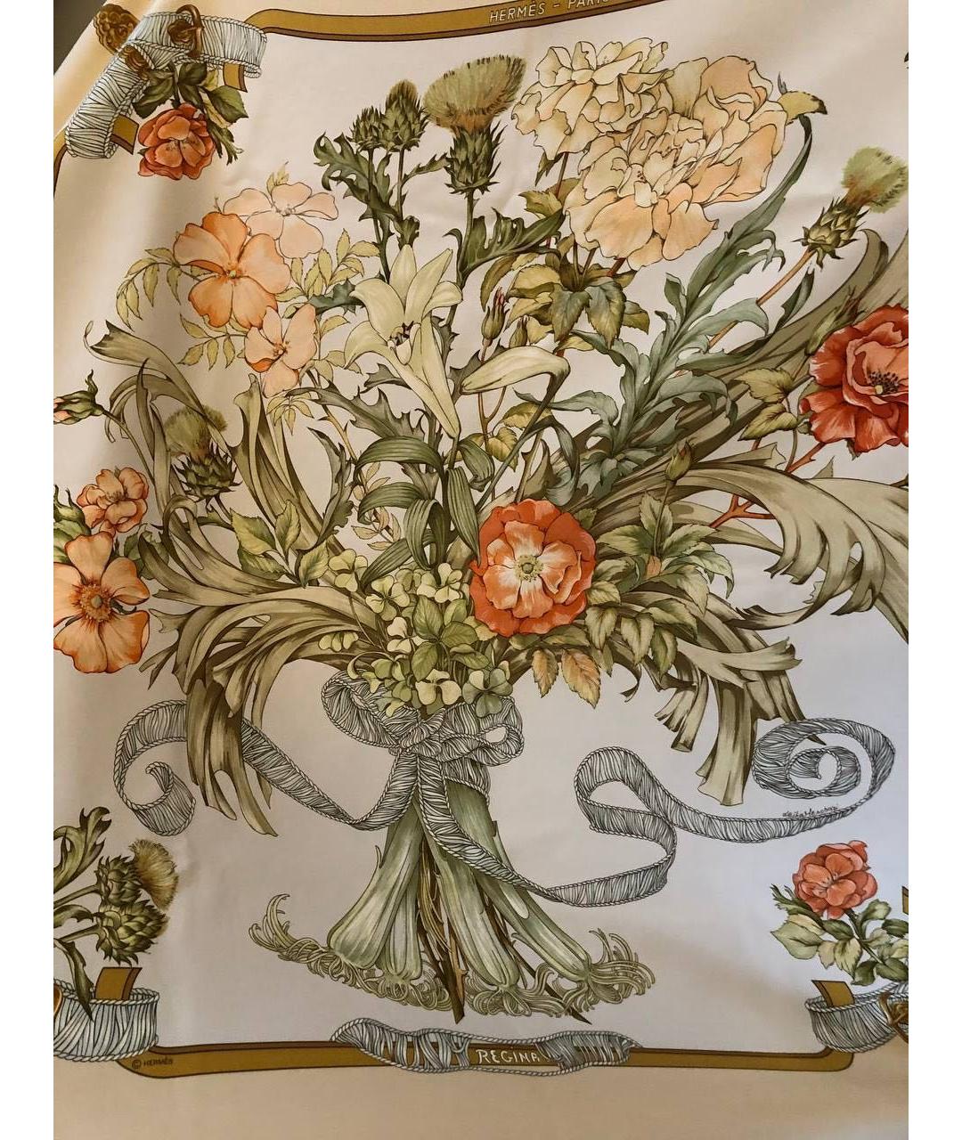 HERMES Мульти шелковый платок, фото 2