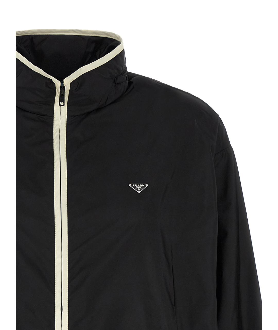 PRADA Черная полиамидовая куртка, фото 3