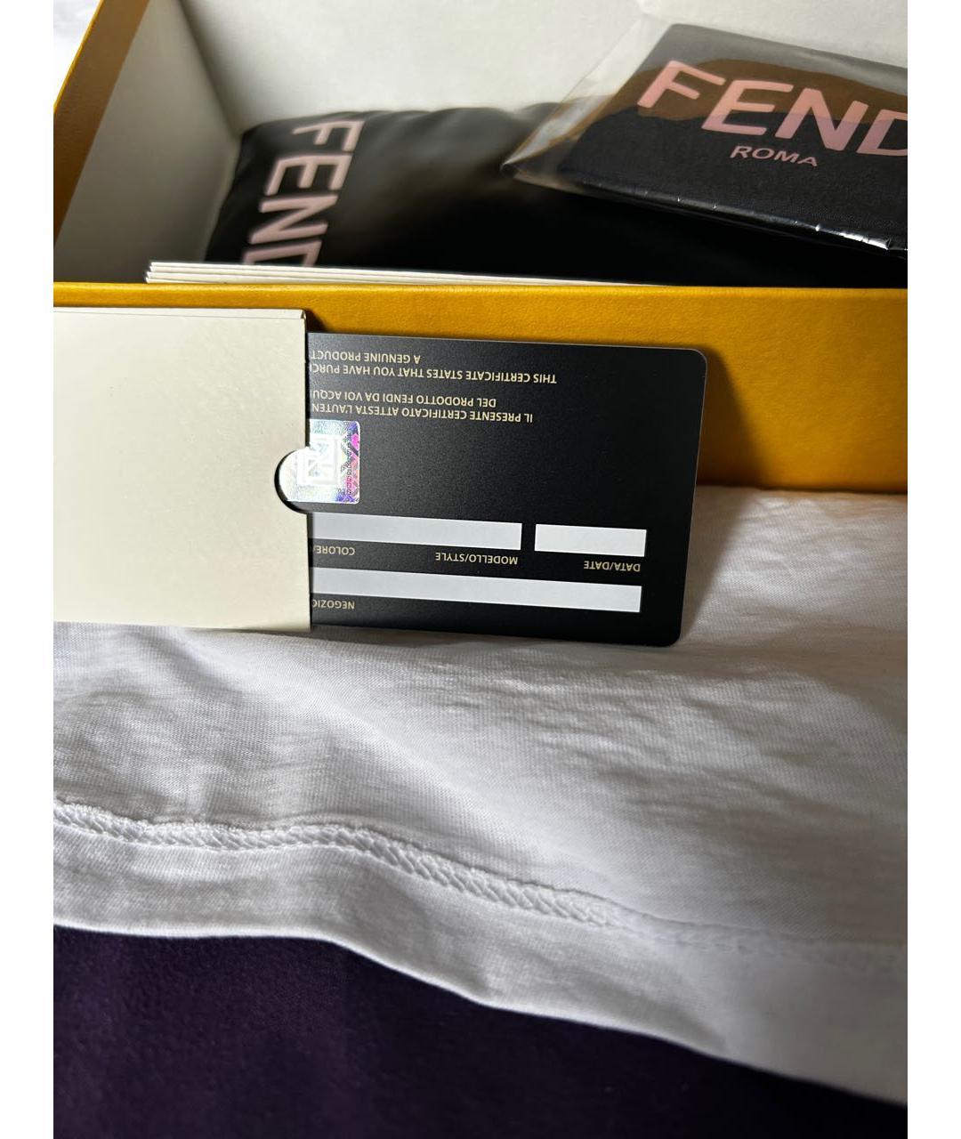 FENDI Золотые металлические солнцезащитные очки, фото 6