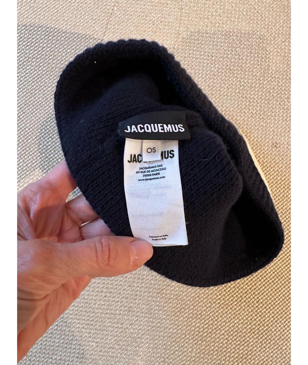 JACQUEMUS Темно-синяя шапка, фото 3