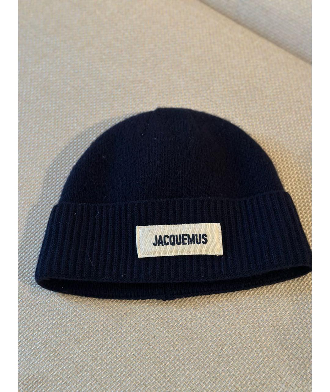 JACQUEMUS Темно-синяя шапка, фото 6