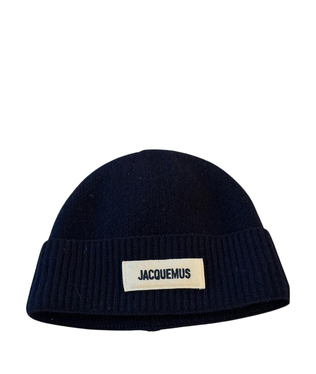 JACQUEMUS Темно-синяя шапка, фото 2