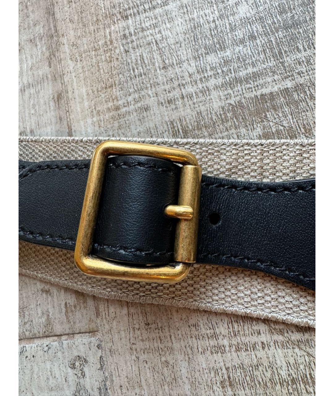 CHRISTIAN DIOR Синий кожаный ремень, фото 5