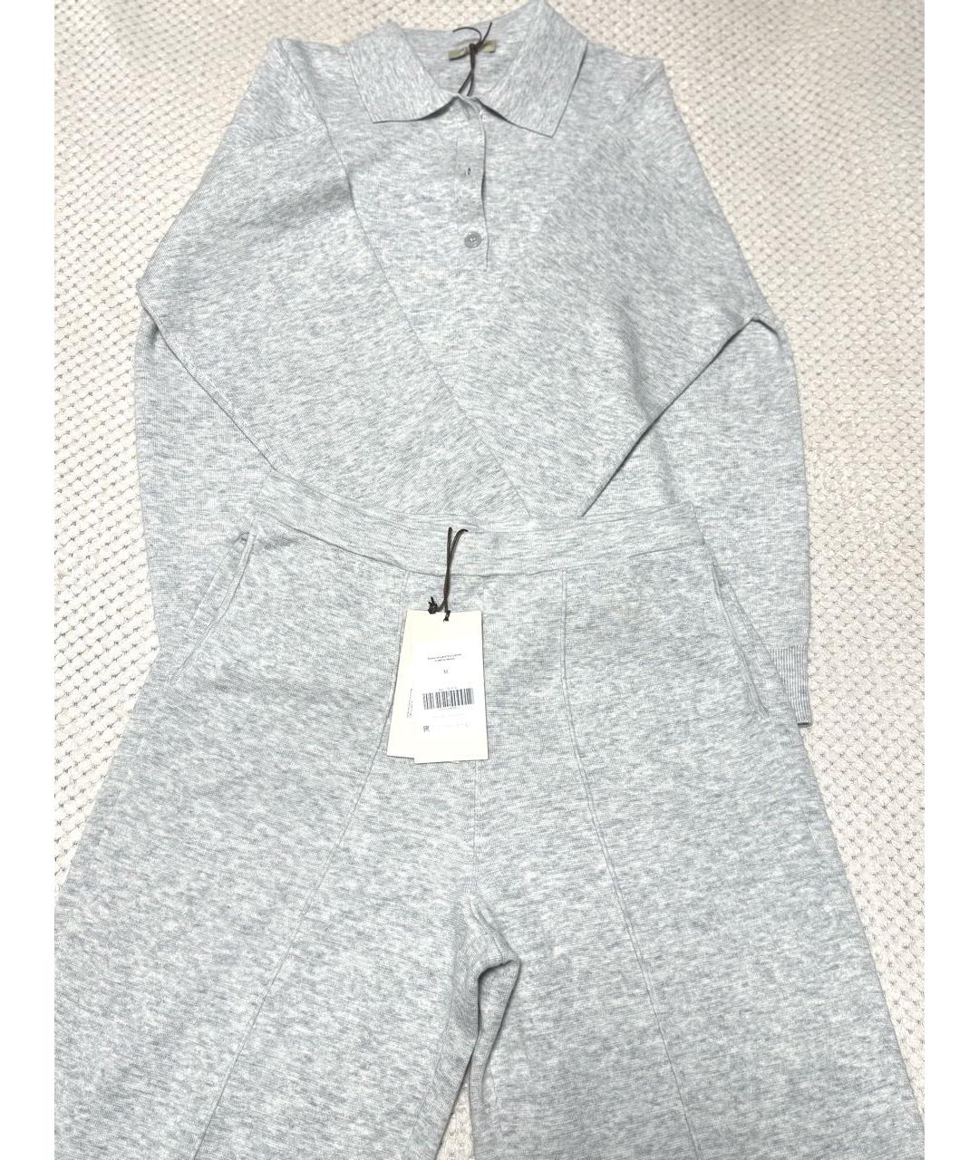 12 STOREEZ Серый шерстяной костюм с брюками, фото 5