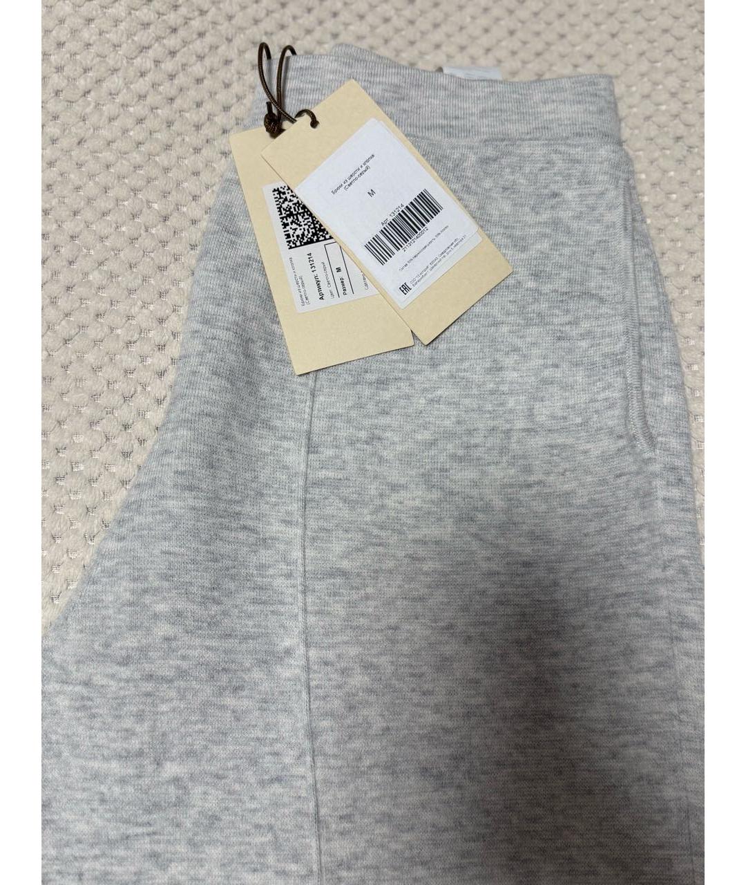 12 STOREEZ Серый шерстяной костюм с брюками, фото 4