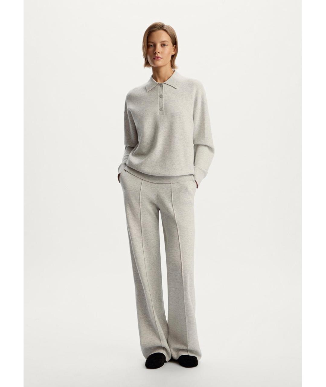 12 STOREEZ Серый шерстяной костюм с брюками, фото 3