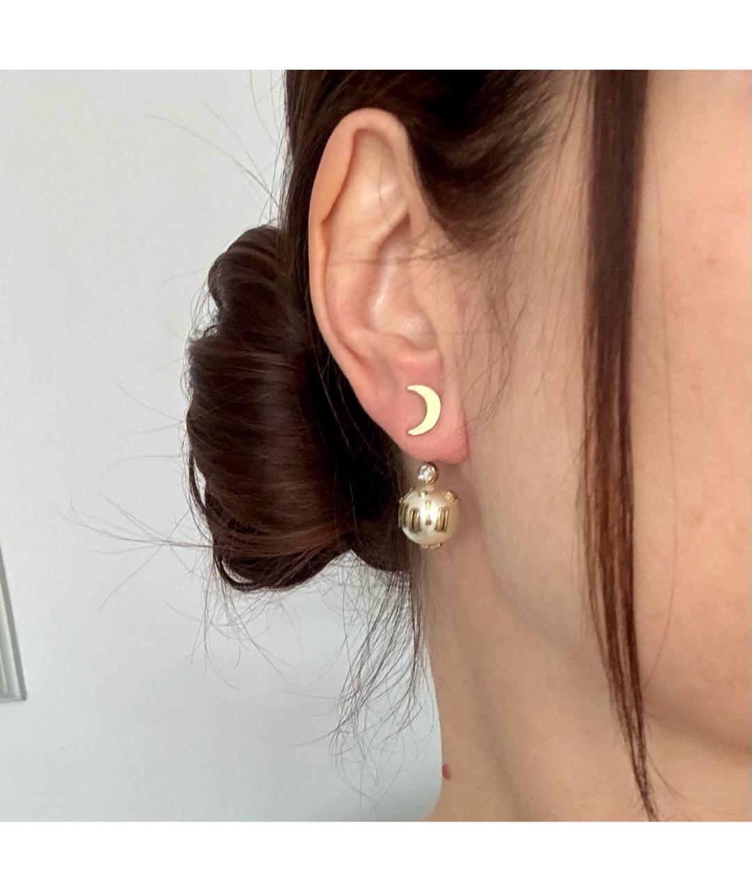 CHRISTIAN DIOR Белые серьги, фото 4