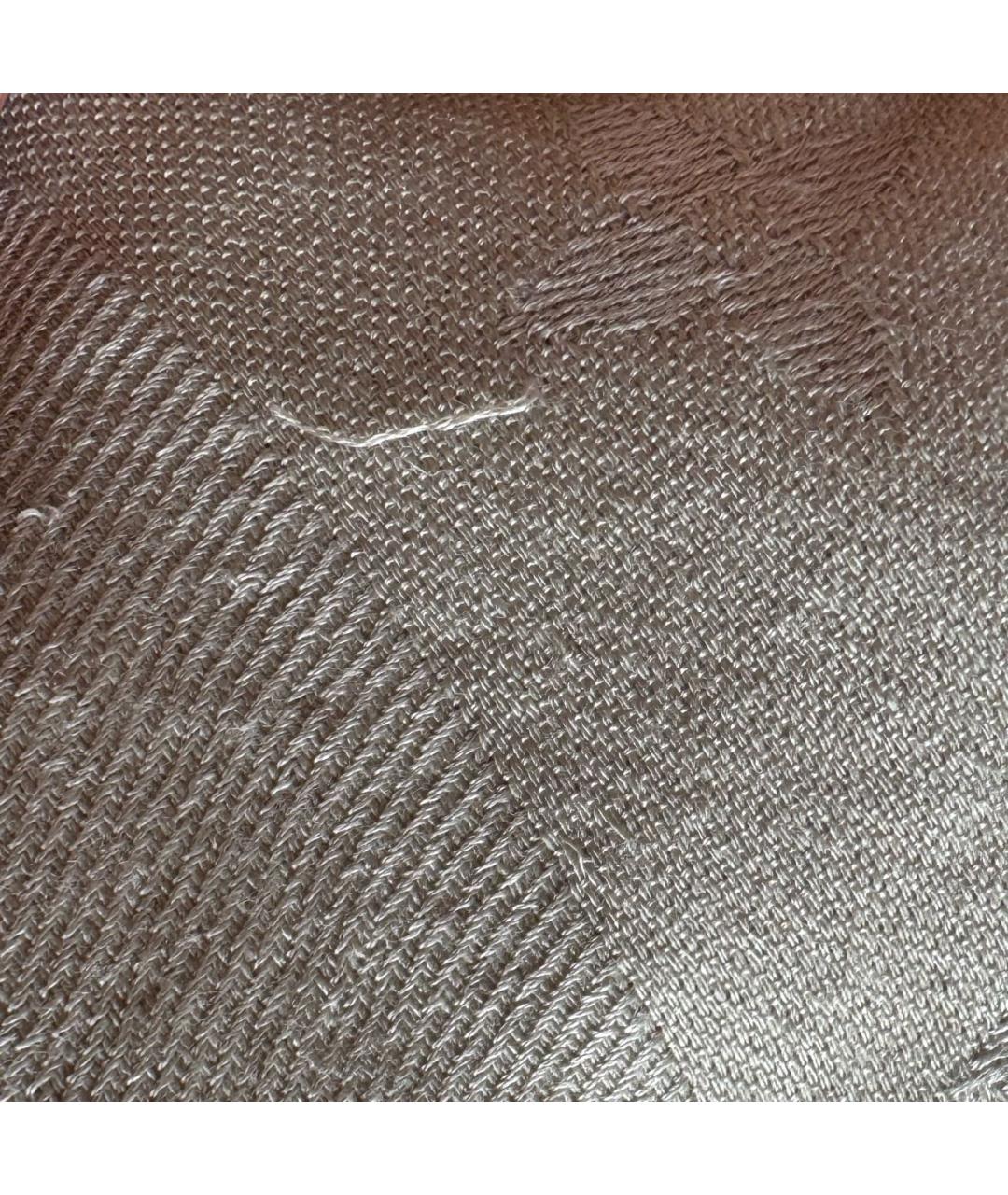 LOUIS VUITTON Бежевый шерстяной платок, фото 7