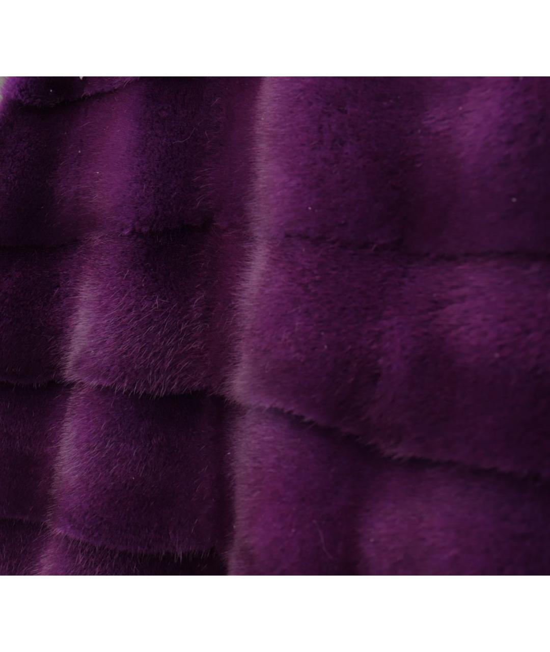 ESCADA Фиолетовый меховой жилет, фото 7