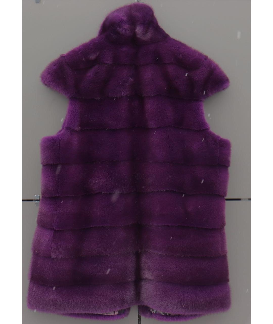 ESCADA Фиолетовый меховой жилет, фото 2