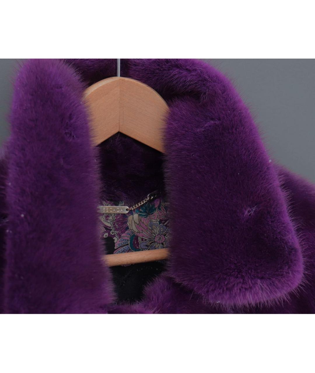 ESCADA Фиолетовый меховой жилет, фото 3