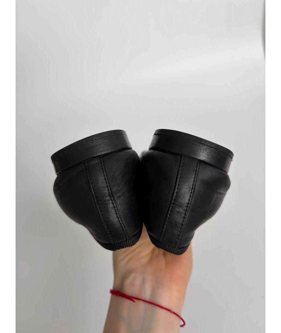 CHANEL Черные кожаные балетки, фото 6