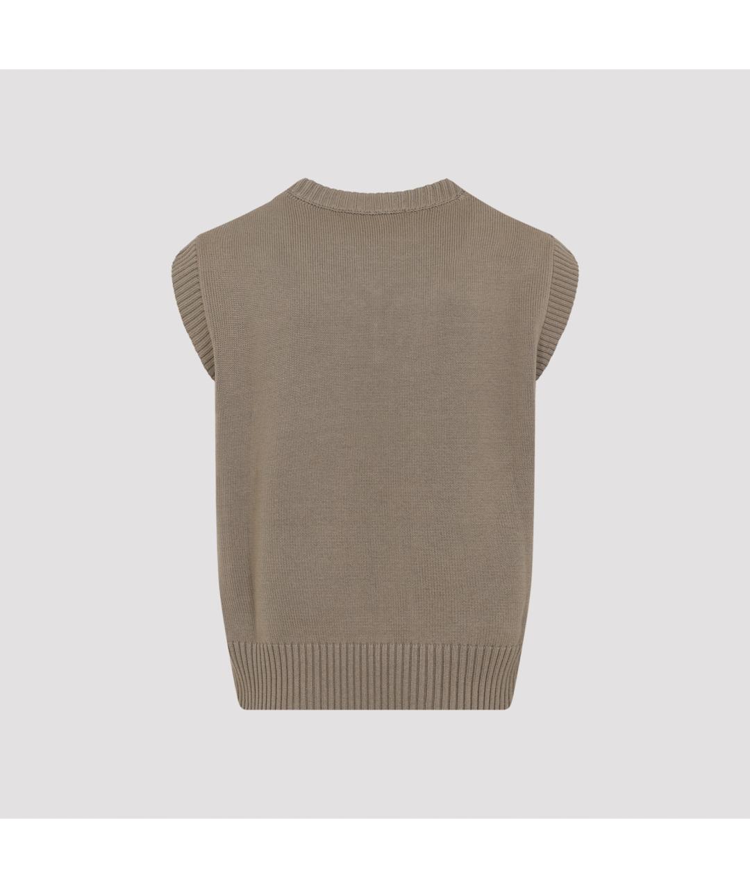 Ami Paris Бежевая шерстяная жилетка, фото 2